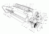 Toro 38232 (S-200) - S-200 Snowthrower, 1985 (5000001-5999999) Pièces détachées LOWER MAIN FRAME ASSEMBLY