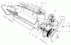 Toro 38235 (S-200) - S-200 Snowthrower, 1983 (3000001-3999999) Pièces détachées LOWER MAIN FRAME ASSEMBLY