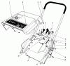 Toro 38235 (S-200) - S-200 Snowthrower, 1983 (3000001-3999999) Pièces détachées SHROUD & HANDLE ASSEMBLY