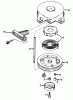 Toro 38235 (S-200) - S-200 Snowthrower, 1983 (3000001-3999999) Pièces détachées SHROUD & REWIND STARTER NO. 590537