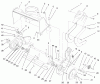 Toro 38405 (1000) - CCR 1000 Snowthrower, 1999 (99000001-99999999) Pièces détachées HOUSING & SIDE PLATE ASSEMBLY