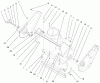 Toro 38412 (2400) - CCR 2400 Snowthrower, 1999 (9900001-9999999) Pièces détachées AUGER HOUSING ASSEMBLY