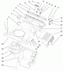 Toro 38412 (2400) - CCR 2400 Snowthrower, 1999 (9900001-9999999) Pièces détachées SHROUD ASSEMBLY