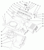 Toro 38419 (2450) - CCR 2450 Snowthrower, 2001 (210000001-210999999) Pièces détachées UPPER SHROUD AND CONTROL PANEL ASSEMBLY