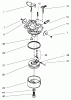 Toro 38415 (2400) - CCR 2400 Snowthrower, 1997 (7900001-7999999) Pièces détachées CARBURATOR ASSEMBLY NO. 632751