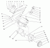 Toro 38415 (2400) - CCR 2400 Snowthrower, 1997 (7900001-7999999) Pièces détachées ENGINE & FUEL TANK ASSEMBLY