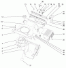 Toro 38416 (2400) - CCR 2400 Snowthrower, 1997 (7900001-7999999) Pièces détachées SHROUD ASSEMBLY
