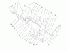 Toro 38422 (2500) - CCR 2500 Snowthrower, 1998 (8900001-8999999) Pièces détachées SIDE PLATE AND SCRAPER ASSEMBLY