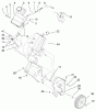 Toro 38424 (2500) - CCR 2500 Snowthrower, 1998 (8900001-8999999) Pièces détachées ENGINE AND FUEL TANK ASSEMBLY