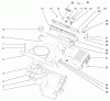 Toro 38424 (2500) - CCR 2500 Snowthrower, 1998 (8900001-8999999) Pièces détachées SHROUD ASSEMBLY