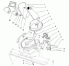 Toro 38431 (3000) - CCR 3000 Snowthrower, 1997 (7900001-7999999) Pièces détachées DISCHARGE CHUTE ASSEMBLY