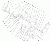 Toro 38431 (3000) - CCR 3000 Snowthrower, 1998 (8900001-8999999) Pièces détachées HOUSING ASSEMBLY