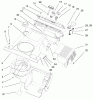Toro 38430 (3000) - CCR 3000 Snowthrower, 1999 (9900001-9999999) Pièces détachées SHROUD ASSEMBLY