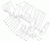 Toro 38445 (3650) - CCR 3650 Snowthrower, 2000 (200012328-200999999) Pièces détachées HOUSINGAND SIDE PLATE ASSEMBLY