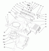 Toro 38440 (3650) - CCR 3650 Snowthrower, 2000 (200014064-200999999) Pièces détachées UPPER SHROUD AND CONTROL PANEL ASSEMBLY