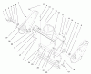 Toro 38445 (3650) - CCR 3650 Snowthrower, 2001 (210000001-210999999) Pièces détachées HOUSING AND SIDE PLATE ASSEMBLY