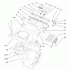 Toro 38441 (3650) - CCR 3650 Snowthrower, 2001 (210000001-210999999) Pièces détachées UPPER SHROUD AND CONTROL PANEL ASSEMBLY