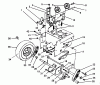 Toro 38505 (624) - 624 Power Shift Snowthrower, 1988 (8000001-8999999) Pièces détachées TRACTION DRIVE ASSEMBLY