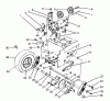 Toro 38510 (624) - 624 Power Shift Snowthrower, 1988 (8000001-8999999) Pièces détachées TRACTION DRIVE ASSEMBLY