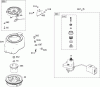 Toro 38516 (2450) - CCR 2450 GTS Snowthrower, 2007 (270010001-270999999) Pièces détachées FLYWHEEL, BLOWER HOUSING AND STARTER ASSEMBLY BRIGGS AND STRATTON 084133-0196-E8