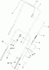 Toro 38516 (2450) - CCR 2450 GTS Snowthrower, 2007 (270010001-270999999) Pièces détachées HANDLE ASSEMBLY
