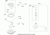 Toro 38518 (3650) - CCR 3650 GTS Snowthrower, 2007 (270010001-270999999) Pièces détachées FLYWHEEL, BLOWER HOUSING AND STARTER ASSEMBLY BRIGGS AND STRATTON 084233-0198-E8