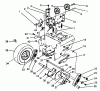Toro 38525 (724) - 724 Power Shift Snowthrower, 1988 (8000001-8999999) Pièces détachées TRACTION DRIVE ASSEMBLY
