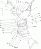 Toro 38535 (2450) - CCR 2450 GTS Snowthrower, 2007 (270000001-270999999) Pièces détachées CHUTE AND ROTOR HOUSING ASSEMBLY