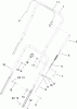 Toro 38535 (2450) - CCR 2450 GTS Snowthrower, 2007 (270000001-270999999) Pièces détachées HANDLE ASSEMBLY