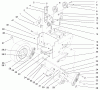 Toro 38546 (824) - 824 Power Shift Snowthrower, 1999 (99000001-99999999) Pièces détachées TRACTION DRIVE ASSEMBLY