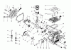 Toro 38545 (828) - 828 Power Shift Snowthrower, 1988 (8000001-8999999) Pièces détachées CRANKCASE ASSEMBLY