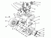 Toro 38545 (828) - 828 Power Shift Snowthrower, 1988 (8000001-8999999) Pièces détachées TRACTION DRIVE ASSEMBLY