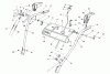 Toro 38566 (1132) - 1132 Power Shift Snowthrower, 1990 (0000001-0999999) Pièces détachées HANDLE ASSEMBLY