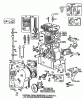Toro 38580 (1132) - 1132 Power Shift Snowthrower, 1992 (2000001-2999999) Pièces détachées ENGINE BRIGGS & STRATTON MODEL 252416 TYPE 0756-01 & 0757-01 #1