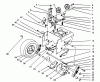 Toro 38580 (1132) - 1132 Power Shift Snowthrower, 1993 (3900001-3999999) Pièces détachées TRACTION DRIVE ASSEMBLY