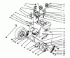 Toro 38580 (1132) - 1132 Power Shift Snowthrower, 1994 (4900001-4999999) Pièces détachées TRACTION DRIVE ASSEMBLY