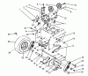 Toro 38570 (828) - 828 Power Shift Snowthrower, 1988 (8000001-8999999) Pièces détachées TRACTION DRIVE ASSEMBLY