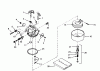 Toro 38573 (828) - 828 Power Shift Snowthrower, 1989 (9000001-9999999) Pièces détachées CARBURETOR TECUMSEH NO. 632334