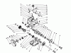 Toro 38573 (828) - 828 Power Shift Snowthrower, 1989 (9000001-9999999) Pièces détachées TRANSMISSION ASSEMBLY NO. 66-8030