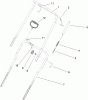 Toro 38582 - Power Clear Snowthrower, 2008 (280000001-280999999) Pièces détachées HANDLE ASSEMBLY