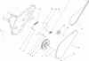 Toro 38586 - Power Clear Snowthrower, 2009 (290000001-290999999) Pièces détachées ROTOR DRIVE ASSEMBLY