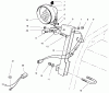 Toro 38591 (1232) - 1232 Power Shift Snowthrower, 1997 (7900001-7999999) Pièces détachées LIGHT ASSEMBLY NO. 66-7941