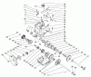 Toro 38591 (1232) - 1232 Power Shift Snowthrower, 1997 (7900001-7999999) Pièces détachées TRANSMISSION ASSEMBLY NO. 66-8030