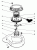 Toro 59260 - Replacement Engine, 2-Cycle, 1986 (6000001-6999999) Listas de piezas de repuesto y dibujos RECOIL STARTER ASSEMBLY