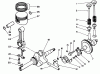 Toro 59265 - Replacement Engine, 4-Cycle, 1984 (4000001-4999999) Listas de piezas de repuesto y dibujos CRANKSHAFT ASSEMBLY