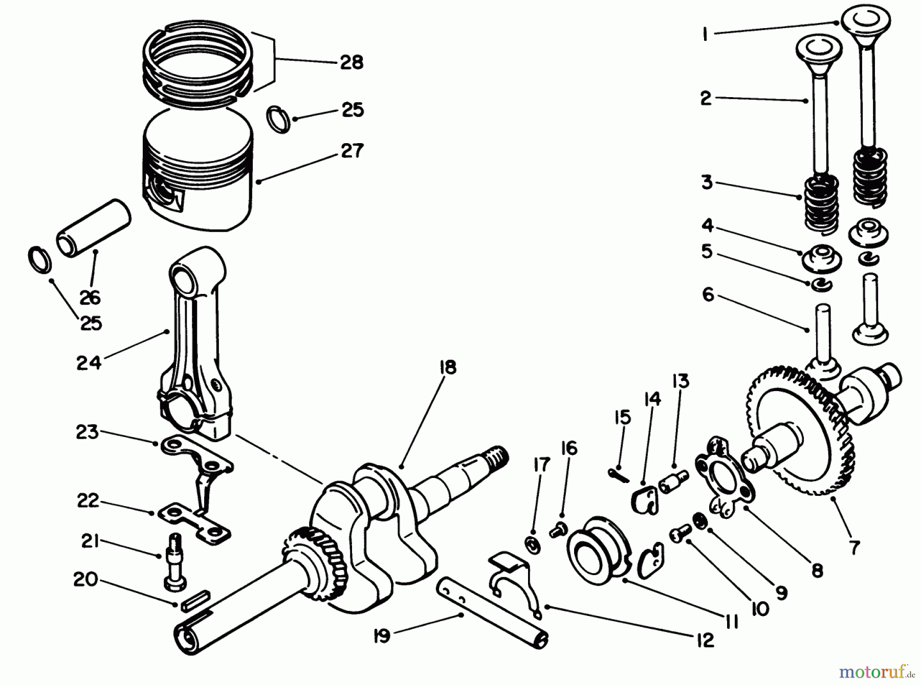  Toro Neu Engines 59265 - Toro Replacement Engine, 4-Cycle, 1984 (4000001-4999999) CRANKSHAFT ASSEMBLY
