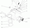 Toro 38603 - Snow Commander Snowthrower, 2002 (220000001-220999999) Pièces détachées UPPER SHROUD AND CONTROL PANEL ASSEMBLY