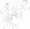 Toro 38602 - Snow Commander Snowthrower, 2005 (250000001-250999999) Pièces détachées CHUTE ASSEMBLY