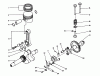 Toro 62005 (T500) - Generator, T500, 1985 (5000001-5999999) Pièces détachées CRANKSHAFT & CAMSHAFT ASSEMBLY