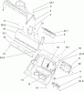 Toro 38602 - Snow Commander Snowthrower, 2007 (270000001-270999999) Pièces détachées LOWER HOUSING ASSEMBLY